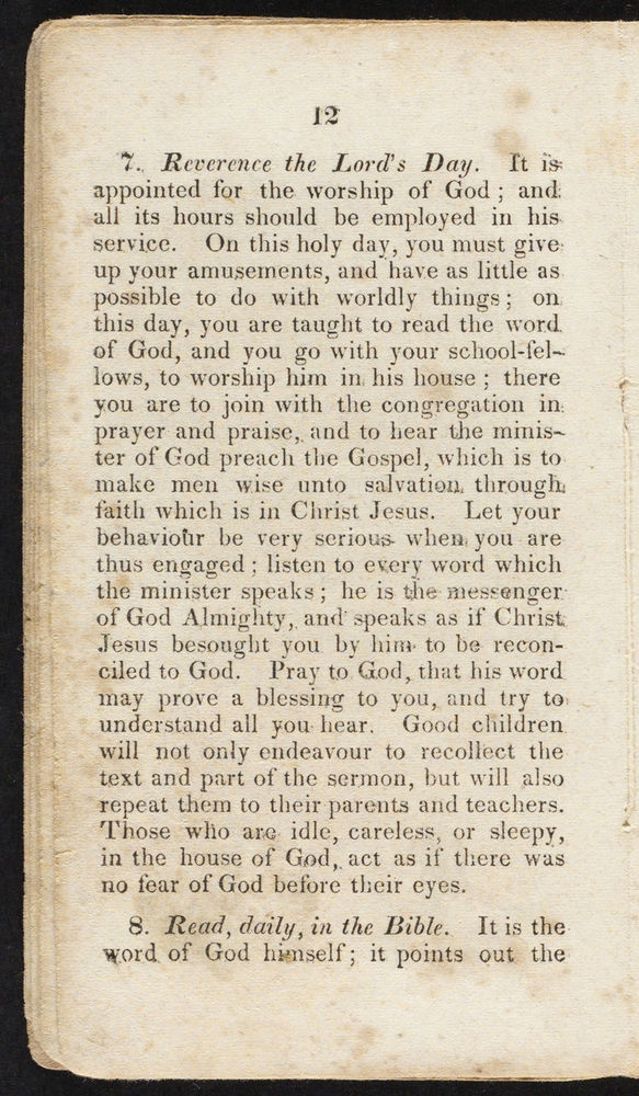 Scan 0012 of Advice to sabbath school children