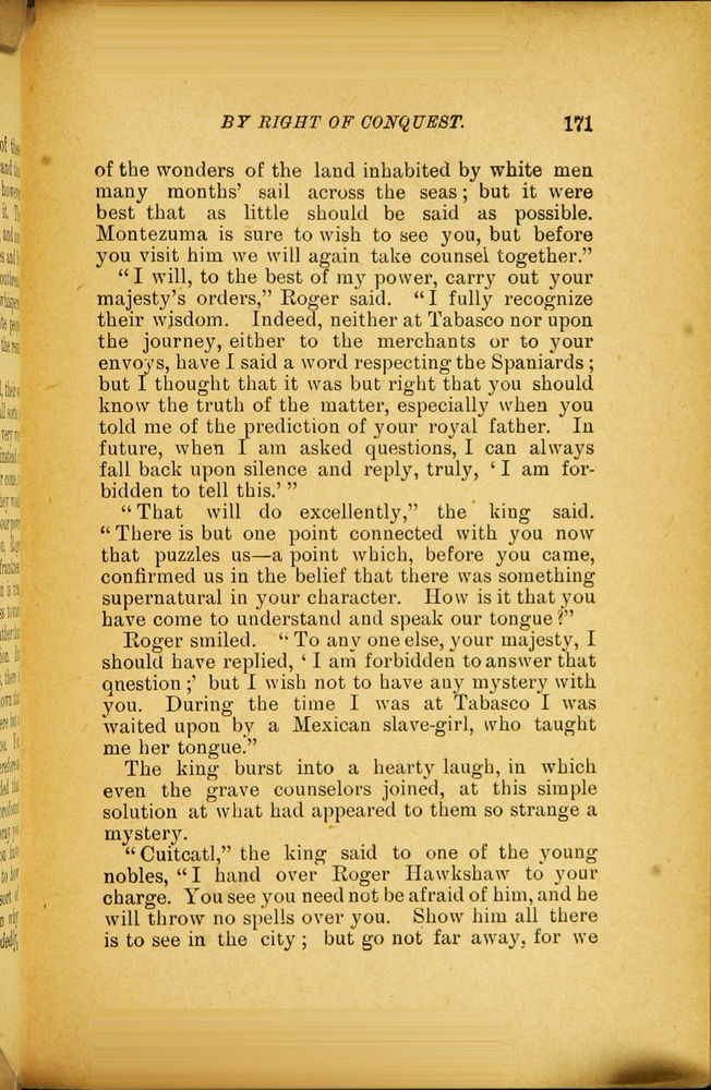 Scan 0183 of By right of conquest, or, With Cortez in Mexico