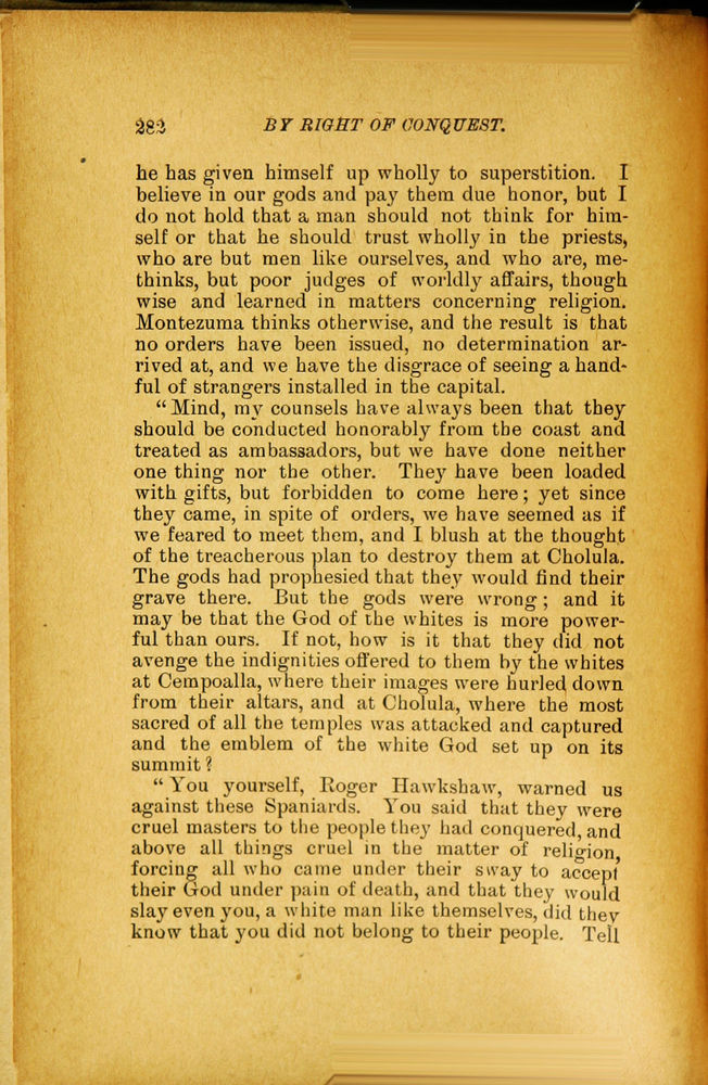 Scan 0294 of By right of conquest, or, With Cortez in Mexico