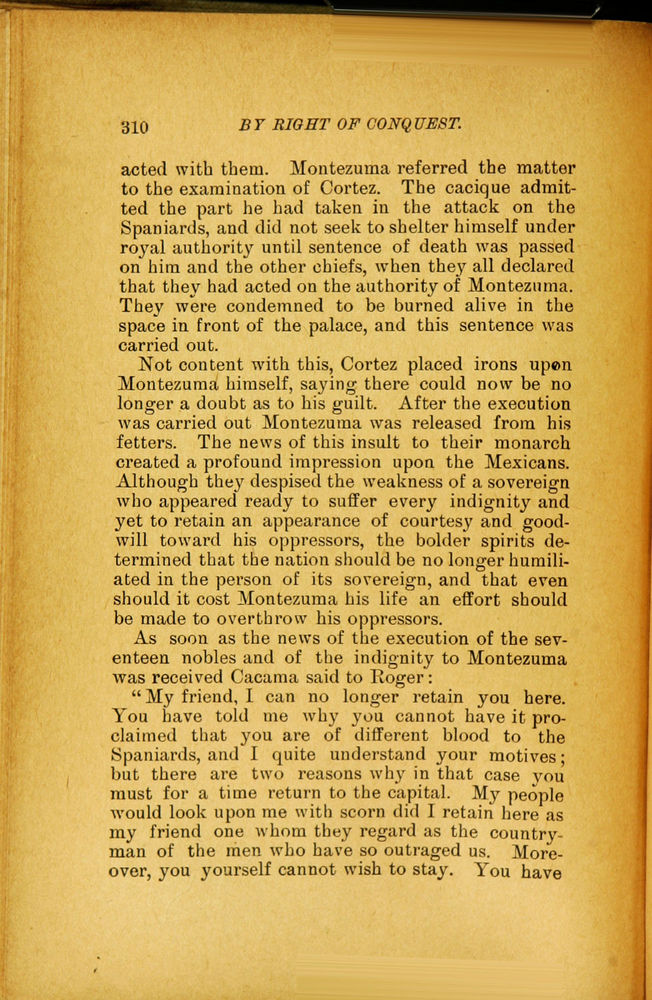 Scan 0322 of By right of conquest, or, With Cortez in Mexico