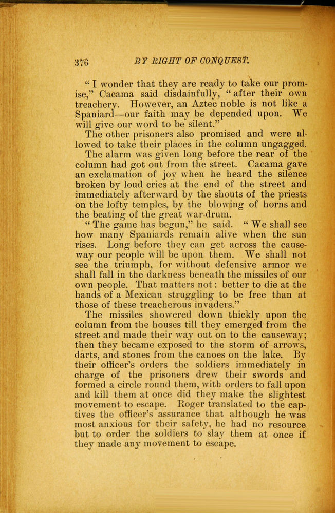 Scan 0388 of By right of conquest, or, With Cortez in Mexico