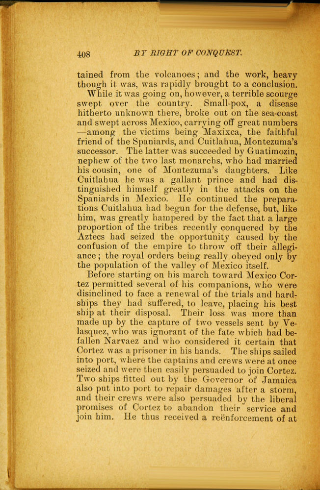 Scan 0420 of By right of conquest, or, With Cortez in Mexico