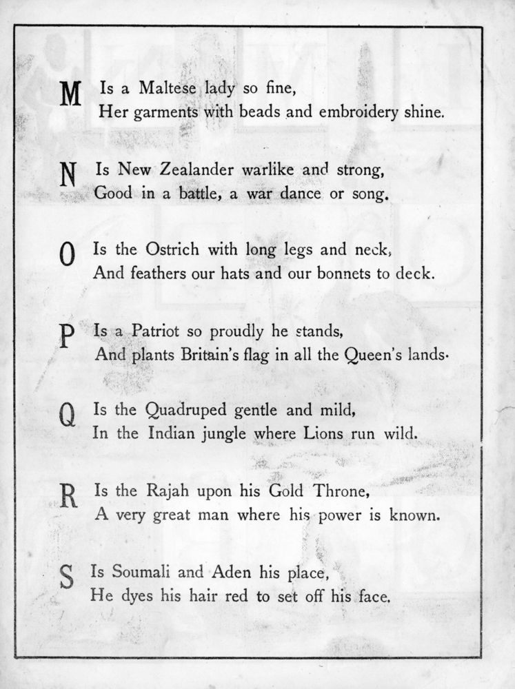 Scan 0006 of Colonial alphabet for the nursery