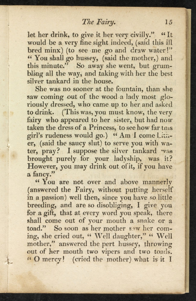 Scan 0027 of The entertaining tales of Mother Goose for the amusement of youth