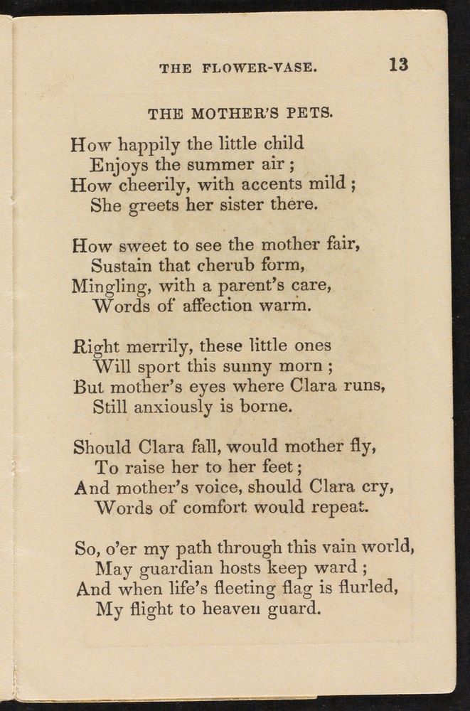 Scan 0015 of The flower-vase, or, Pretty poems for good little children