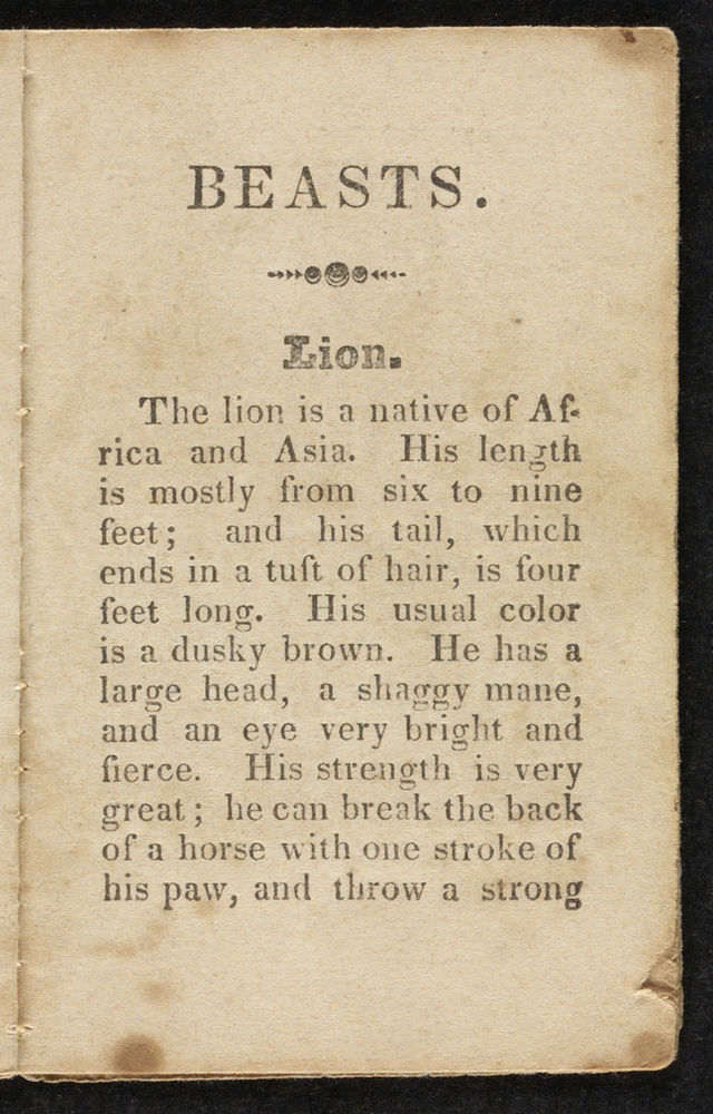 Scan 0005 of A history of beasts for the use of children