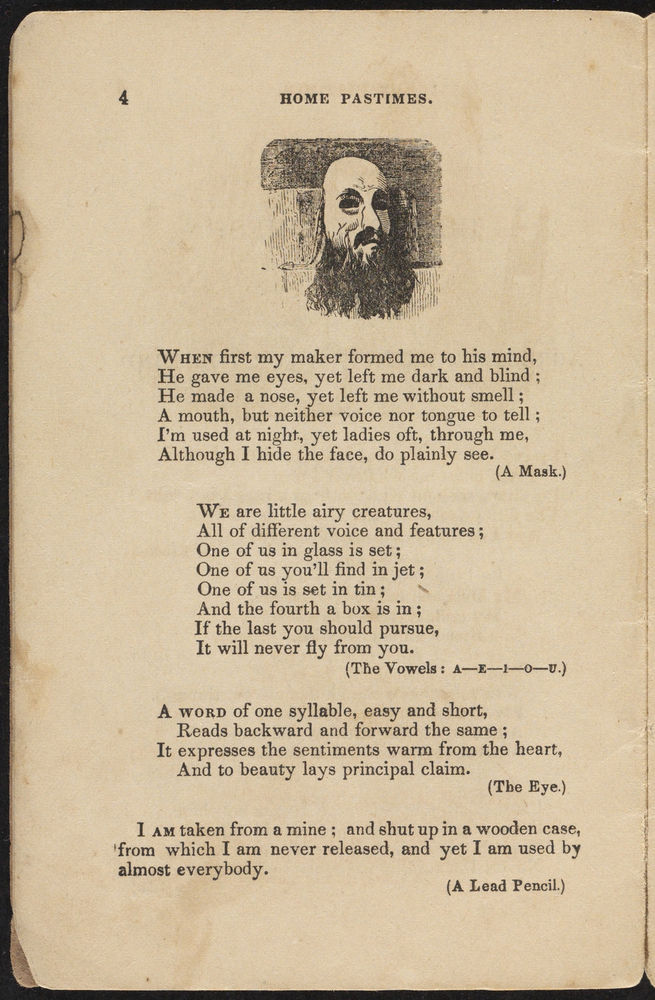 Scan 0006 of Home pastimes, or, Agreeable exercises for the mind