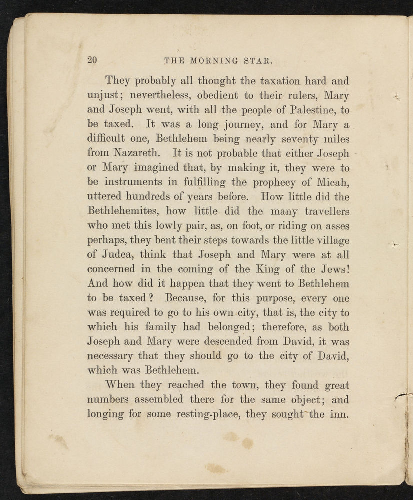 Scan 0024 of The morning star, or, Stories about the childhood of Jesus