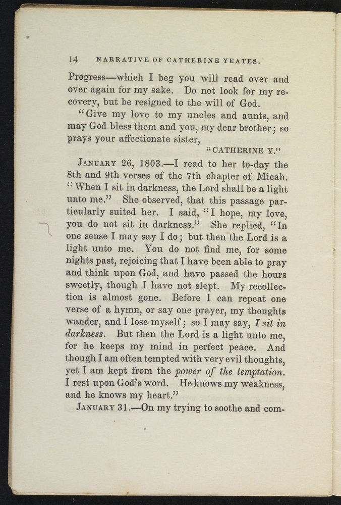 Scan 0016 of Narrative of Catharine Yeates