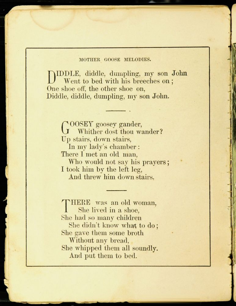 Scan 0011 of The old fashioned Mother Goose