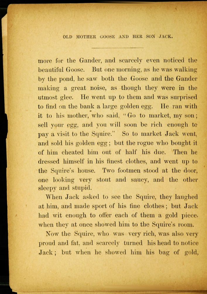 Scan 0010 of Old Mother Goose and her son Jack