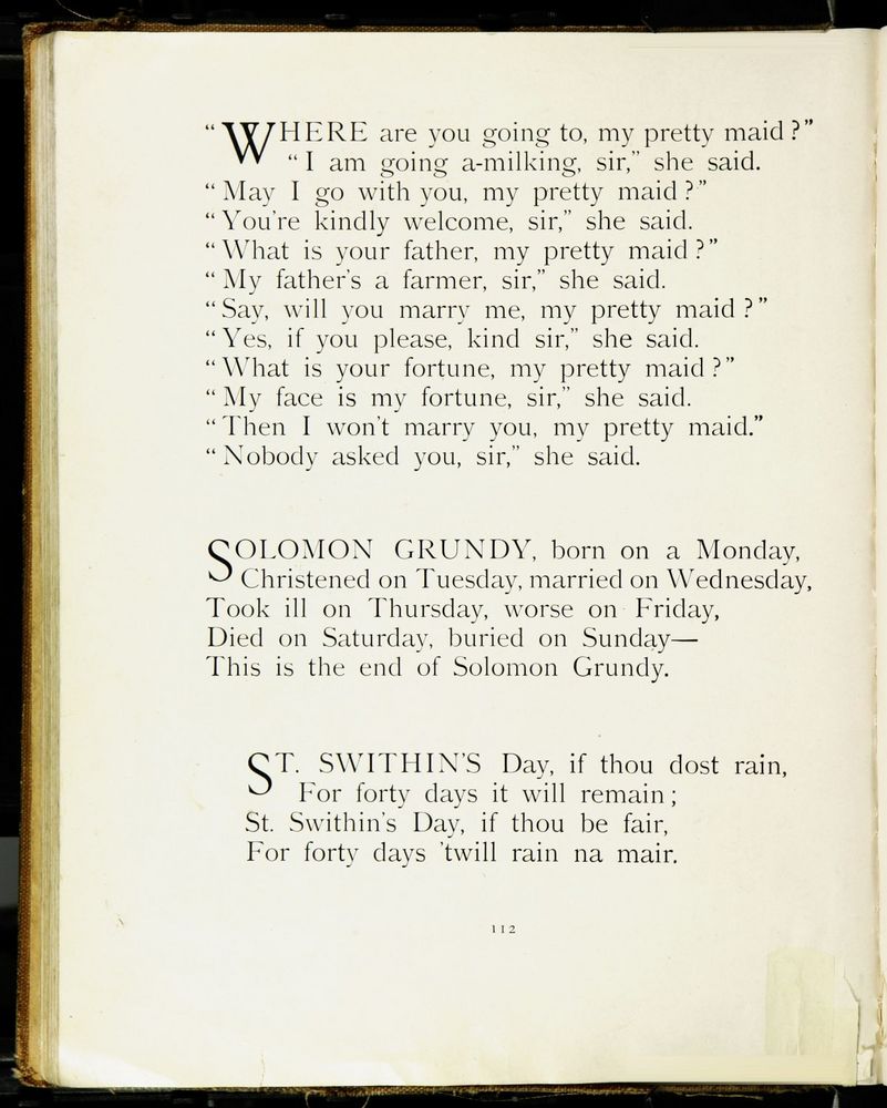 Scan 0112 of The Old Mother Goose nursery rhyme book