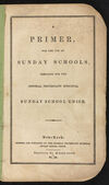 Thumbnail 0003 of A primer for the use of Sunday schools