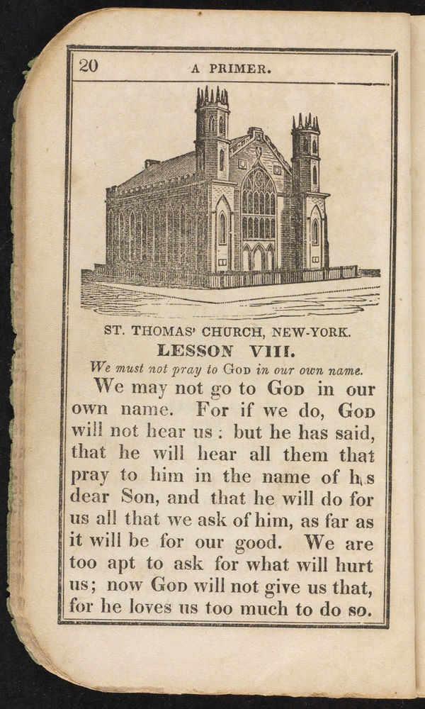 Scan 0020 of A primer for the use of Sunday schools