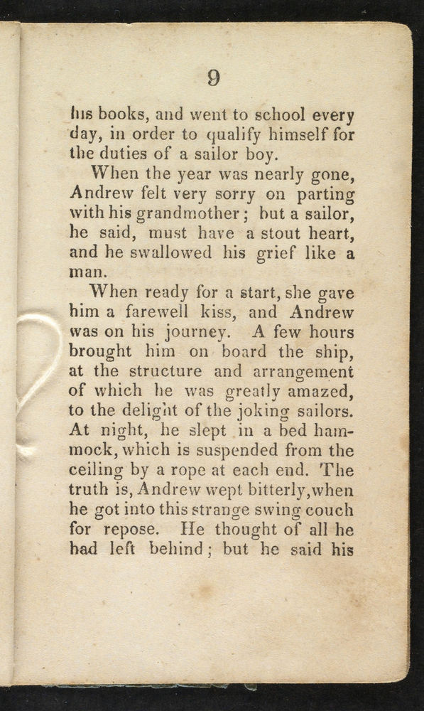 Scan 0011 of The sailor boy, or, The first and last voyage of little Andrew