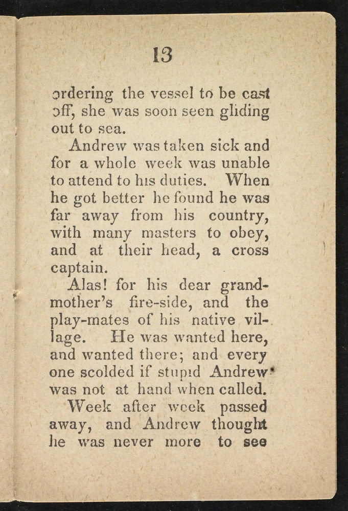 Scan 0015 of The sailor boy, or, The first and last voyage of little Andrew