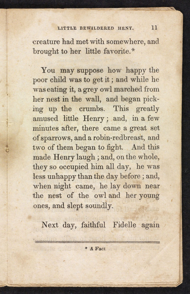 Scan 0011 of The singular and extraordinary adventures of poor little bewildered Henry, who was shut up in an old abbey for three weeks