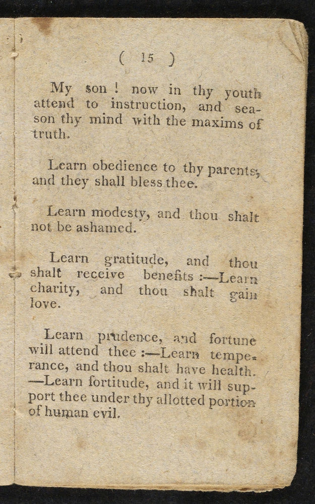 Scan 0013 of Wisdom in miniature, or, The young gentleman and lady