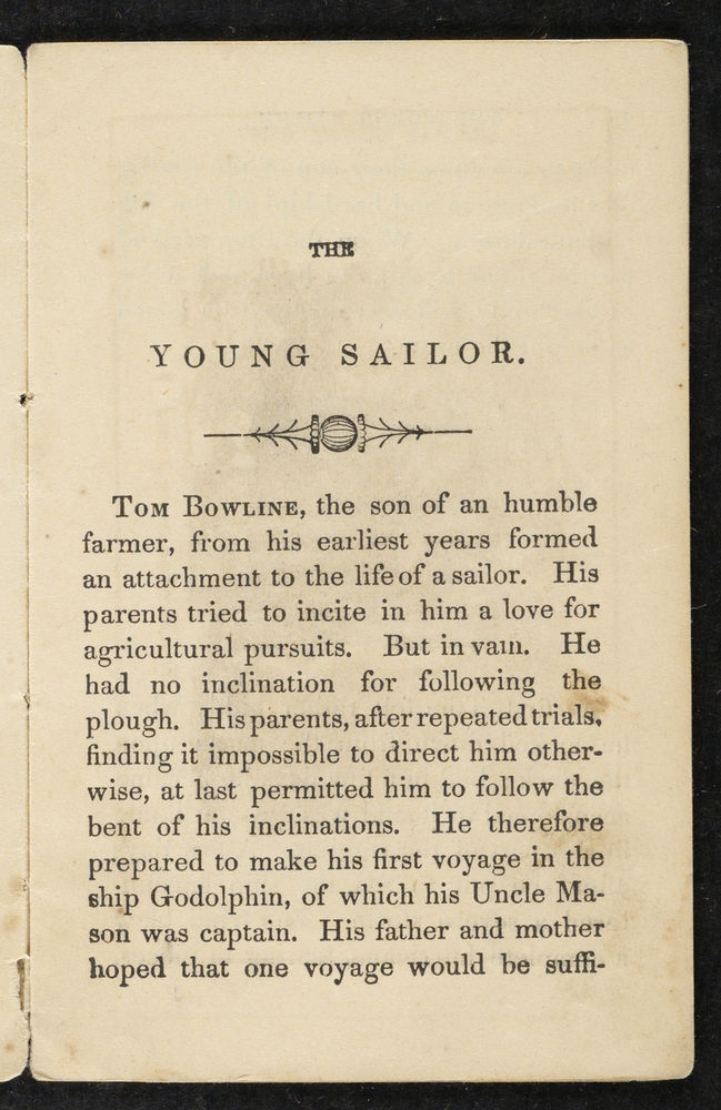 Scan 0005 of The young sailor, or, The sea-life of Tom Bowline