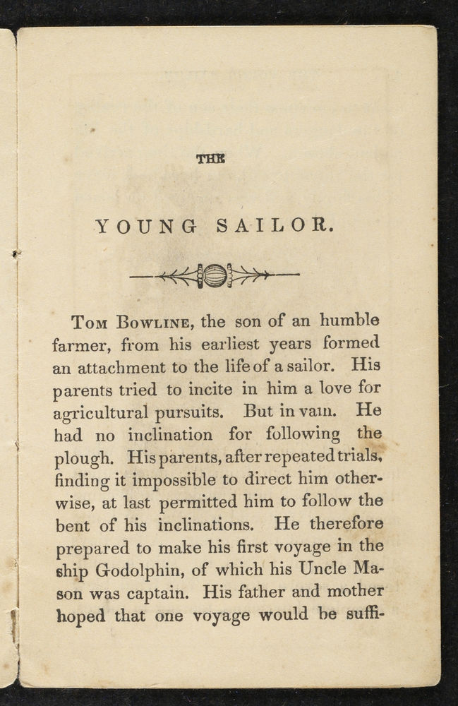 Scan 0005 of The young sailor, or, The sea-life of Tom Bowline