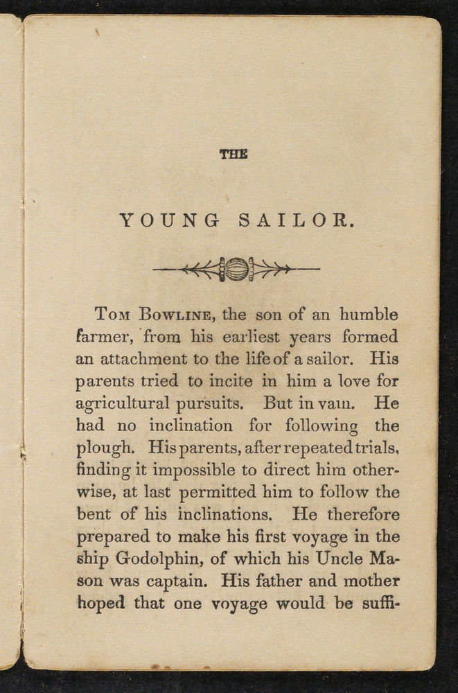 Scan 0005 of The young sailor, or, The sea-life of Tom Bowline