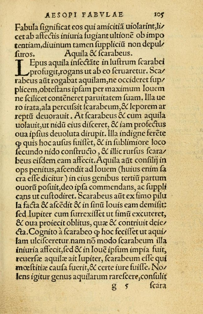 Scan 0109 of Aesopi Phrygis Fabellae Graece et Latine