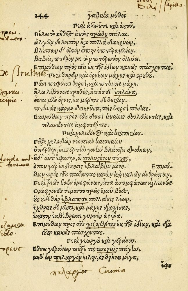 Scan 0248 of Aesopi Phrygis Fabellae Graece et Latine