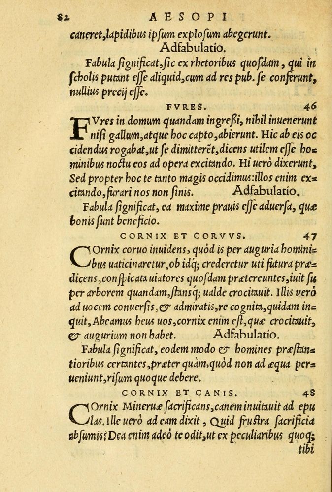 Scan 0086 of Aesopi Phrygis et aliorum fabulae