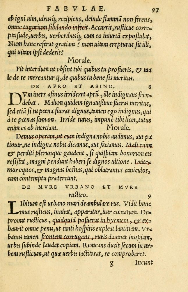 Scan 0101 of Aesopi Phrygis et aliorum fabulae