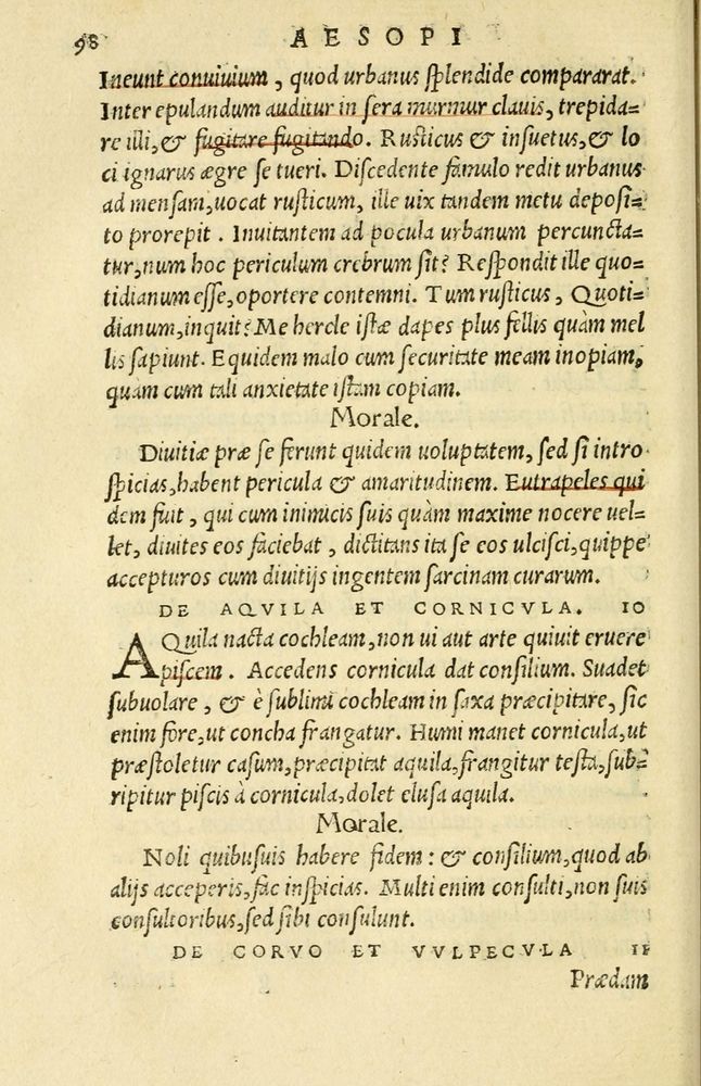 Scan 0102 of Aesopi Phrygis et aliorum fabulae