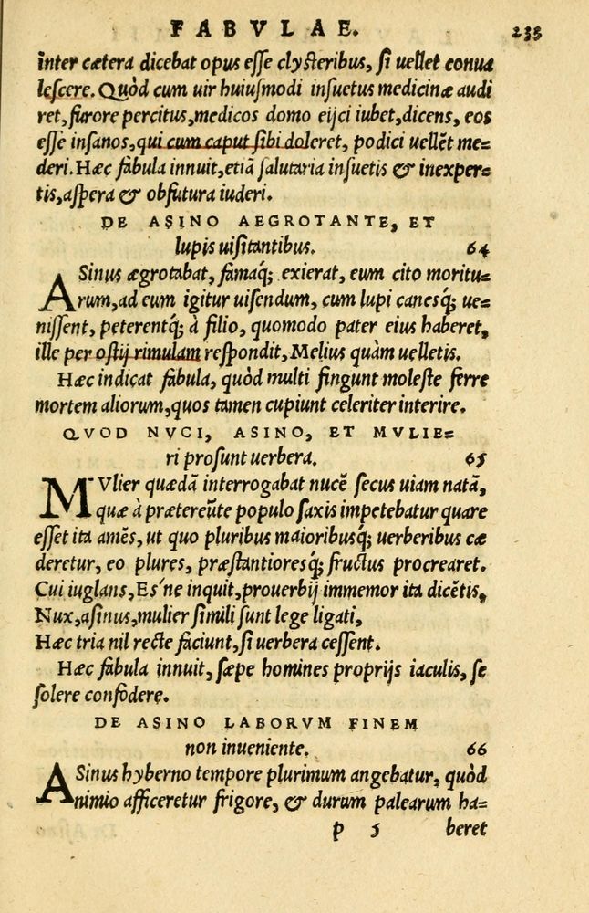 Scan 0207 of Aesopi Phrygis et aliorum fabulae