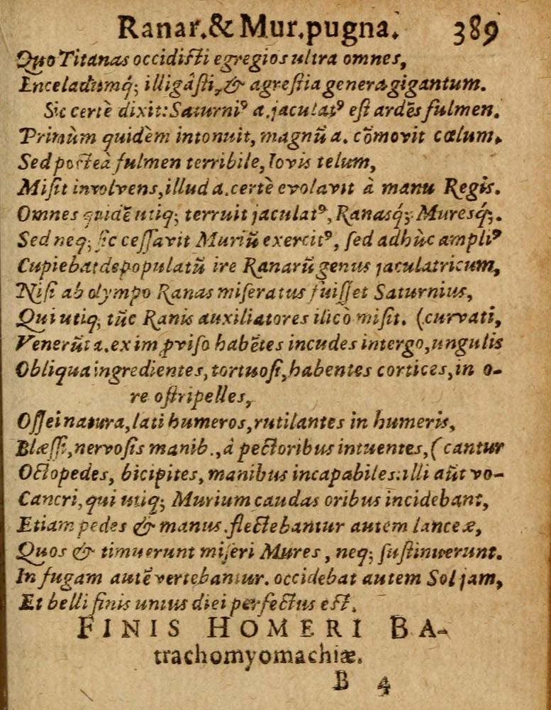 Scan 0395 of Æsopi Phrygis Fabulae graece et latine, cum aliis quibusdam opusculis