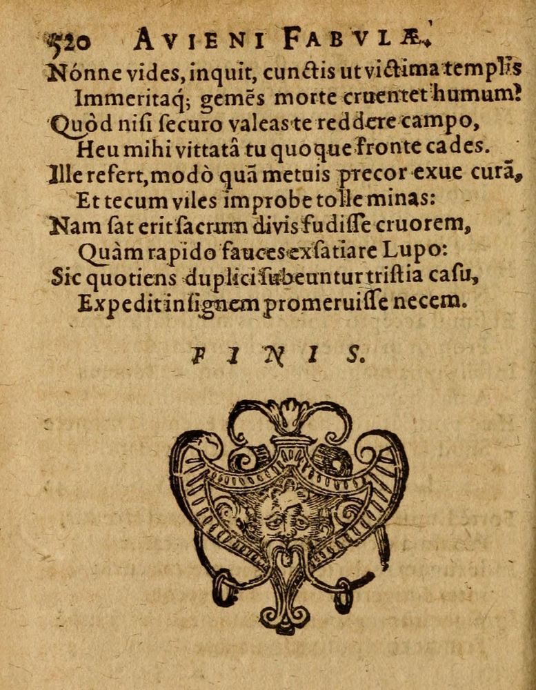 Scan 0526 of Æsopi Phrygis Fabulae graece et latine, cum aliis quibusdam opusculis