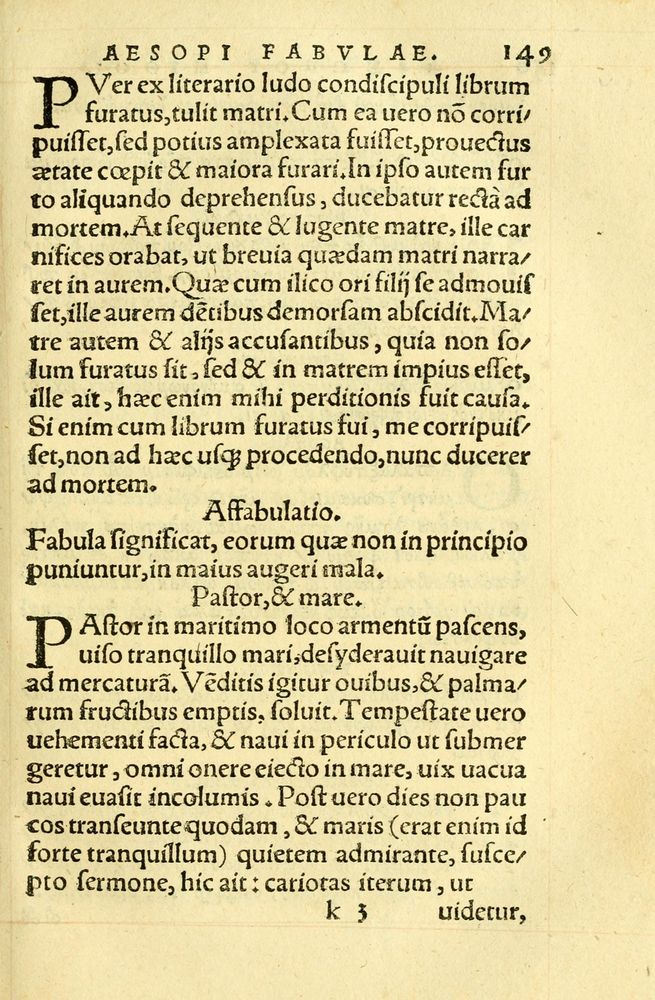 Scan 0153 of Aesopi Phrygis fabellae græce & latine