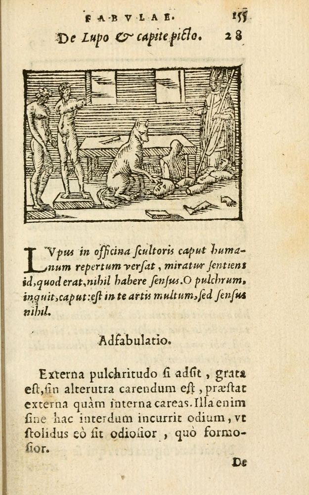 Scan 0161 of Aesopi Phrigis Et Aliorvm Fabvlae