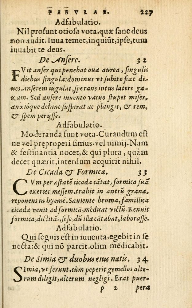 Scan 0233 of Aesopi Phrigis Et Aliorvm Fabvlae