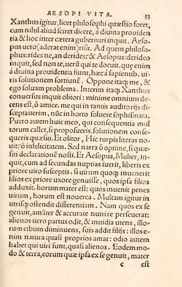 Scan 0041 of Aesopi Phrygis Fabulae græce et latinè