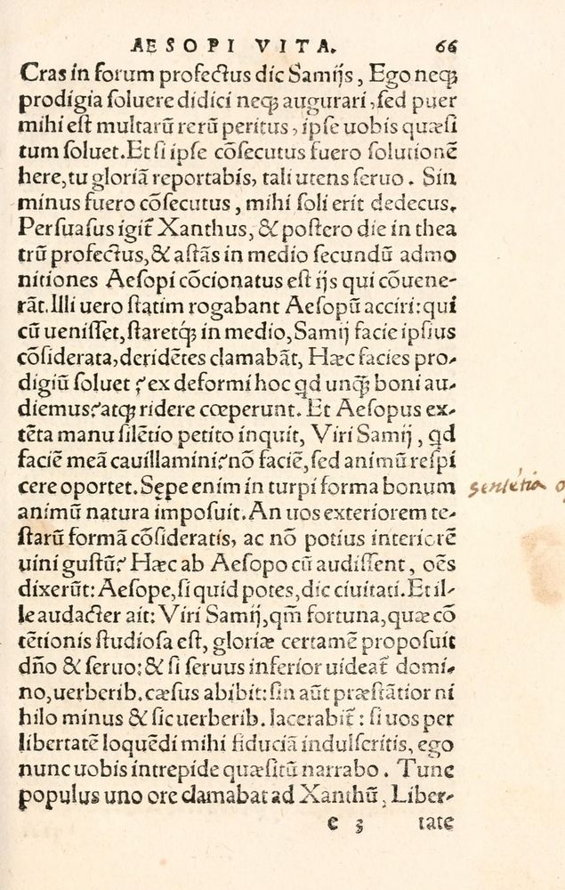 Scan 0077 of Aesopi Phrygis Fabulae græce et latinè