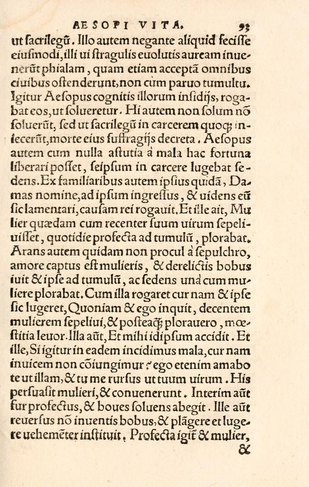 Scan 0101 of Aesopi Phrygis Fabulae græce et latinè