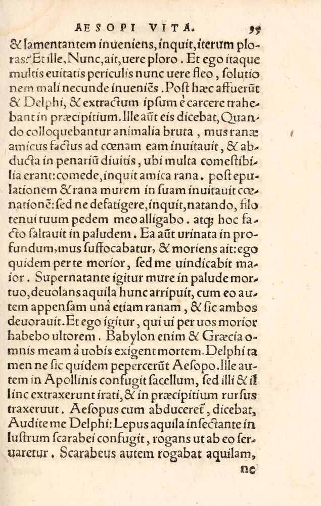 Scan 0103 of Aesopi Phrygis Fabulae græce et latinè