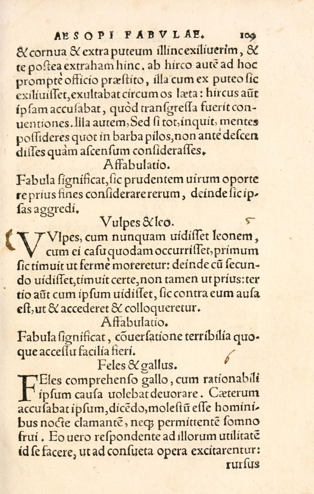 Scan 0117 of Aesopi Phrygis Fabulae græce et latinè