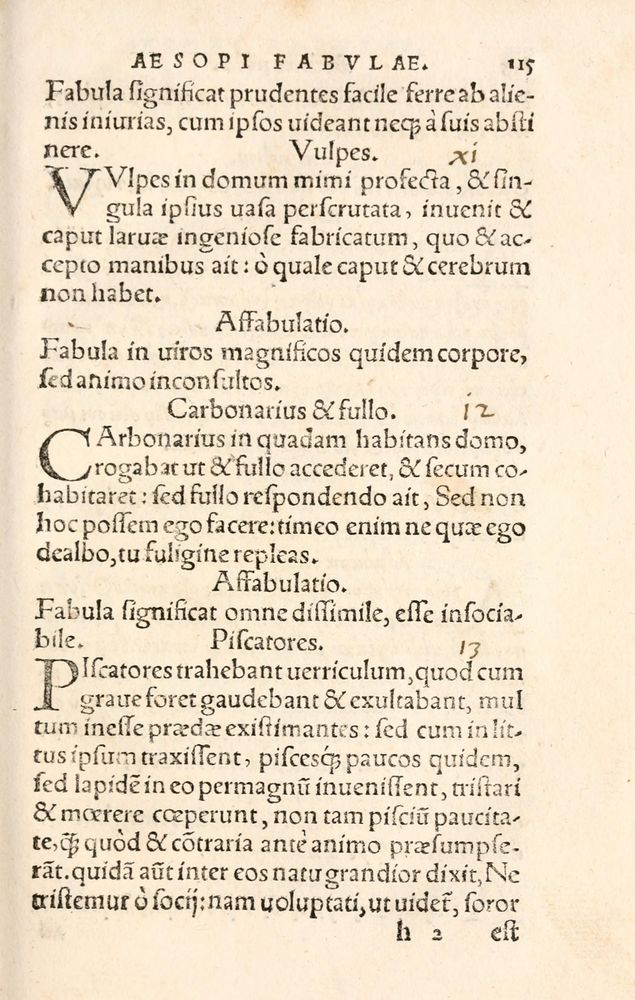 Scan 0123 of Aesopi Phrygis Fabulae græce et latinè