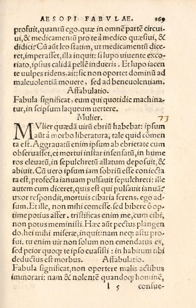 Scan 0177 of Aesopi Phrygis Fabulae græce et latinè