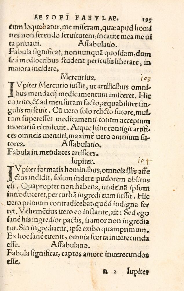Scan 0203 of Aesopi Phrygis Fabulae græce et latinè