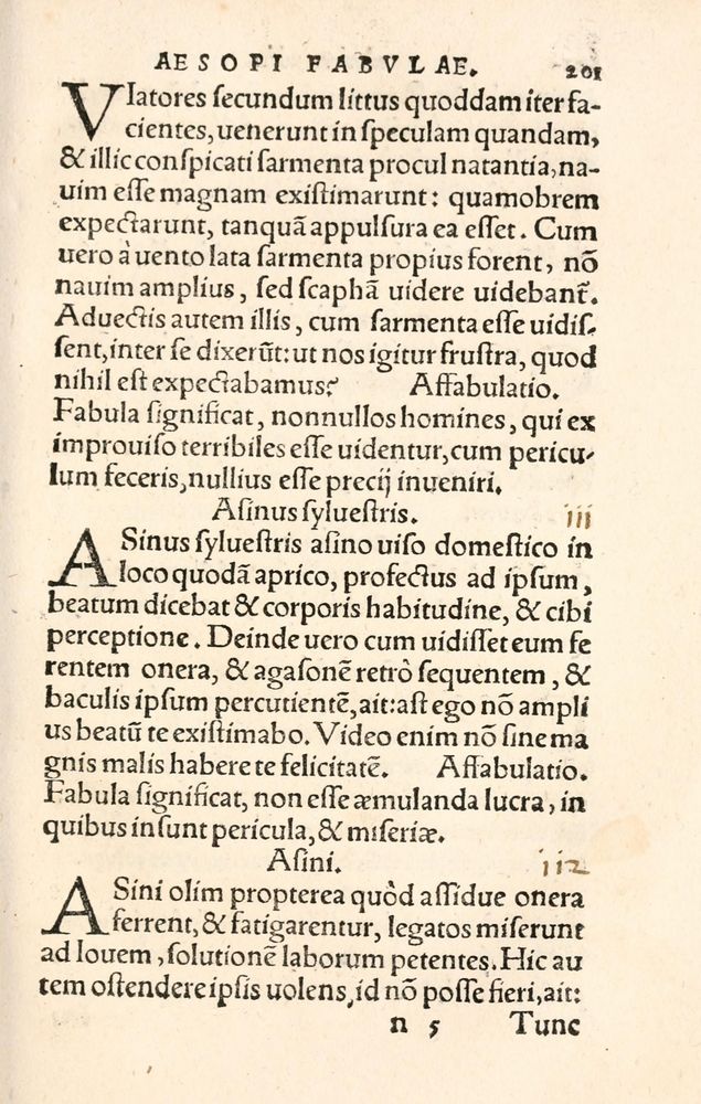Scan 0209 of Aesopi Phrygis Fabulae græce et latinè