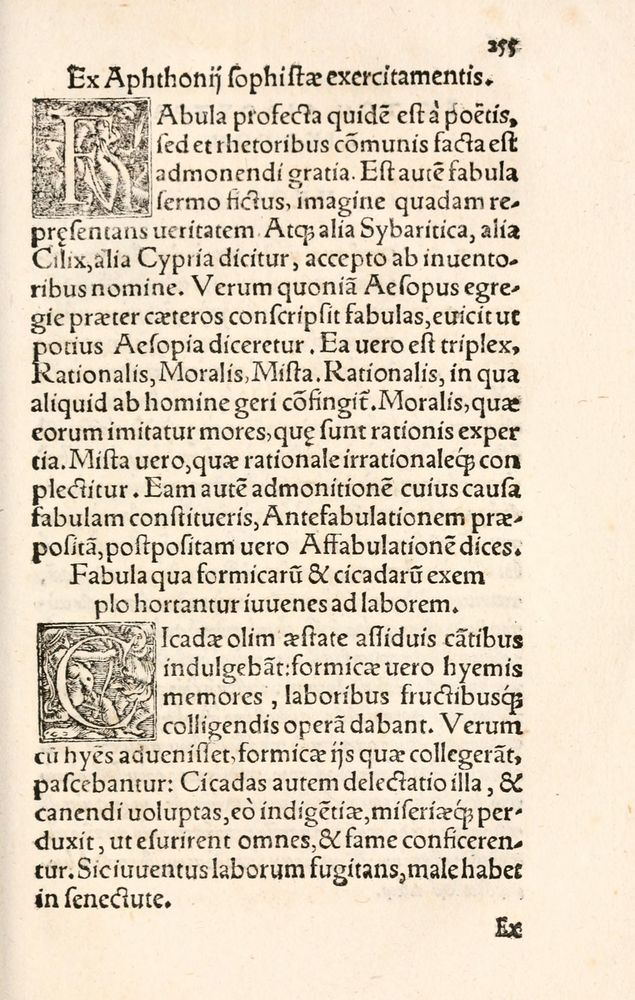 Scan 0263 of Aesopi Phrygis Fabulae græce et latinè