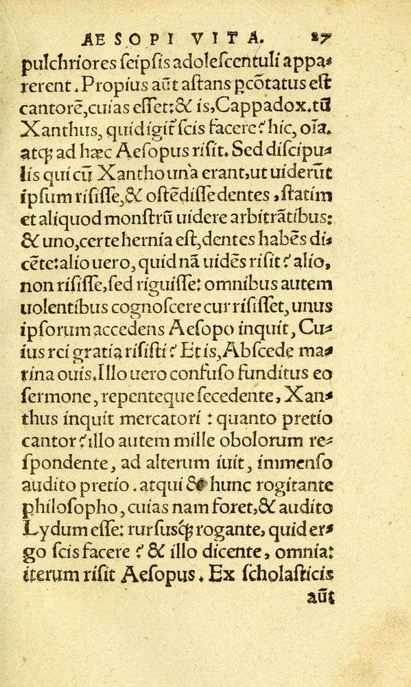 Scan 0035 of Aesopi Phrygis fabvlæ Graece et Latine