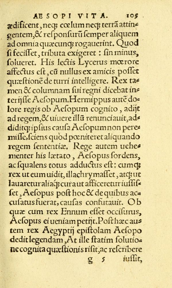 Scan 0113 of Aesopi Phrygis fabvlæ Graece et Latine