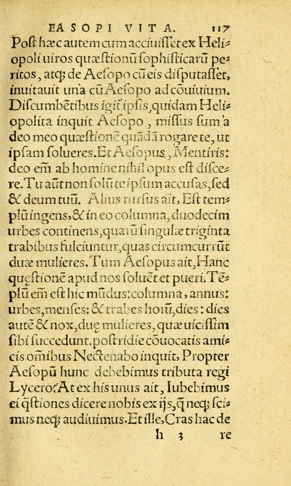 Scan 0125 of Aesopi Phrygis fabvlæ Graece et Latine