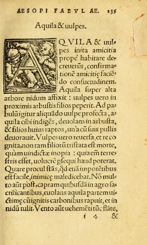 Scan 0143 of Aesopi Phrygis fabvlæ Graece et Latine